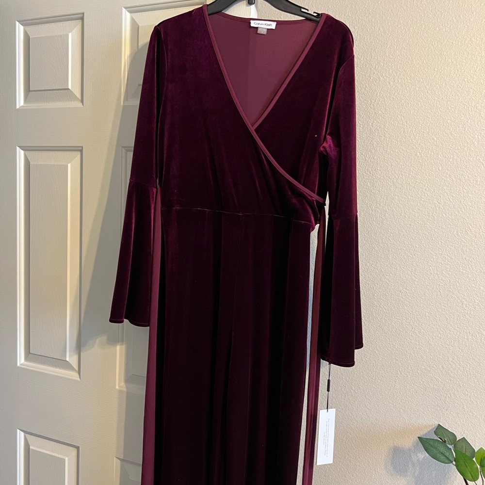 Velvet burgundy jumpsuit